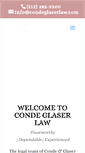 Mobile Screenshot of condeglaserlaw.com